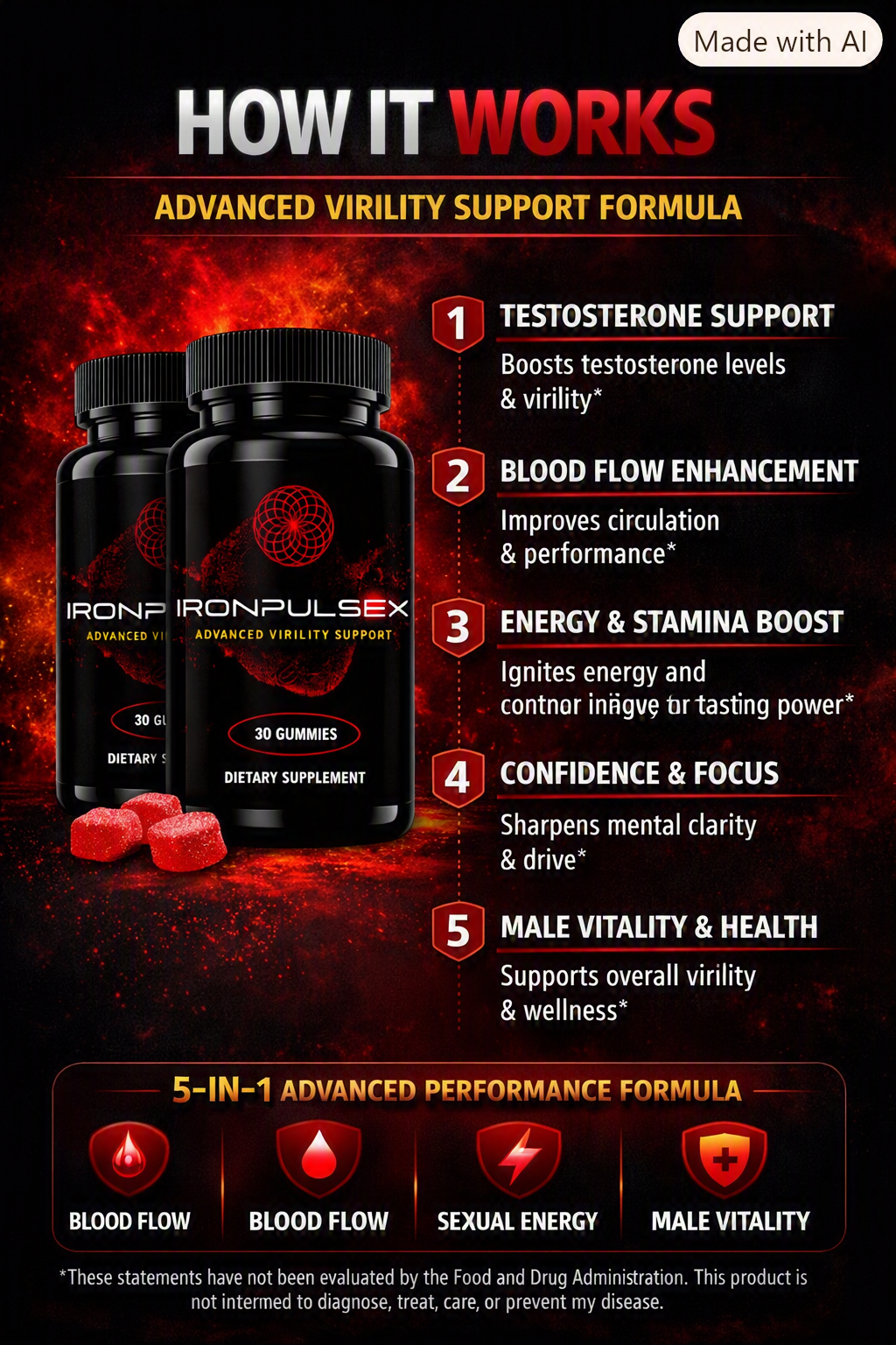 How IronPulseX works — 5-in-1 formula